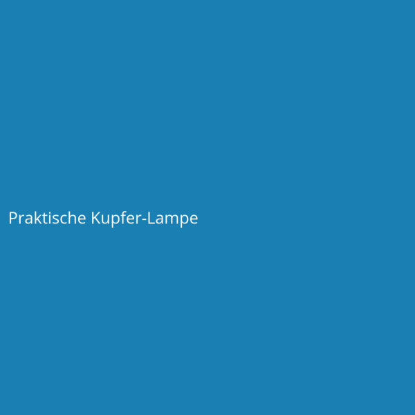 Praktische Kupfer-Lampe