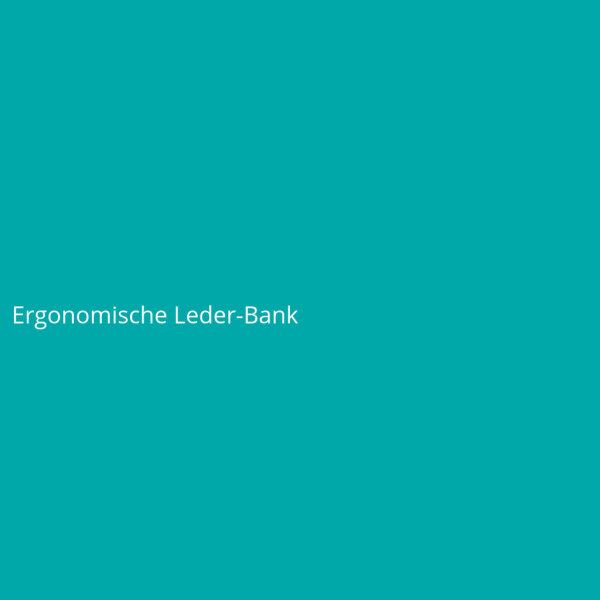 Ergonomische Leder-Bank