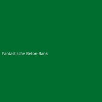 Fantastische Beton-Bank